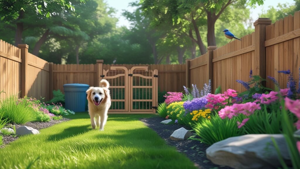 Leonardo Phoenix 10 Design a sunny tranquil backyard with a wo 2